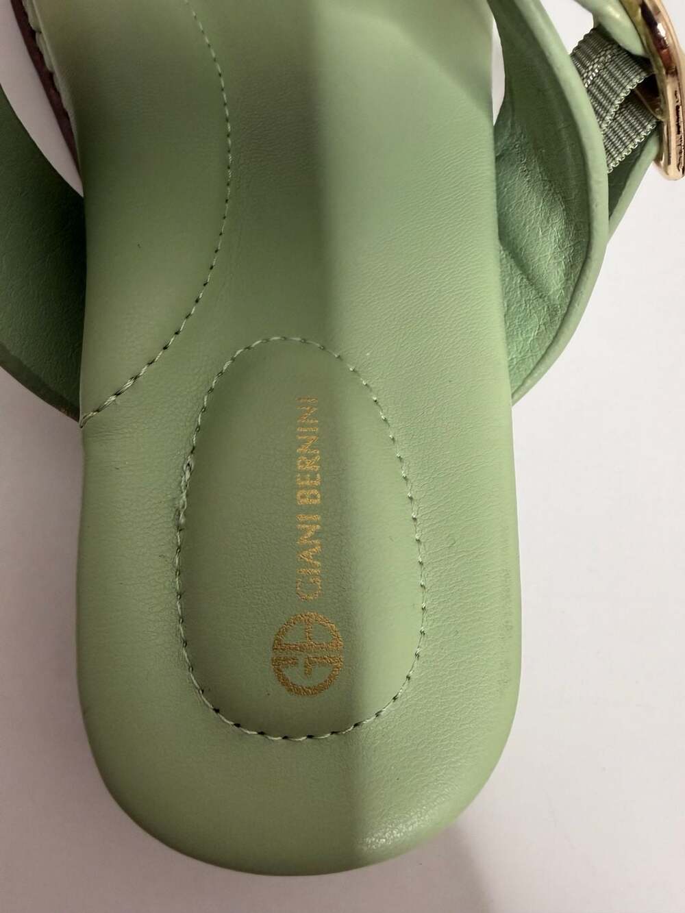 Giani Bernini GianaaP Double Band Slide Sandals Tender Green Retail $70 - Picture 5 of 10